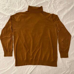 H&M Burnt Orange Men’s XL 100% Cotton Turtleneck Sweater